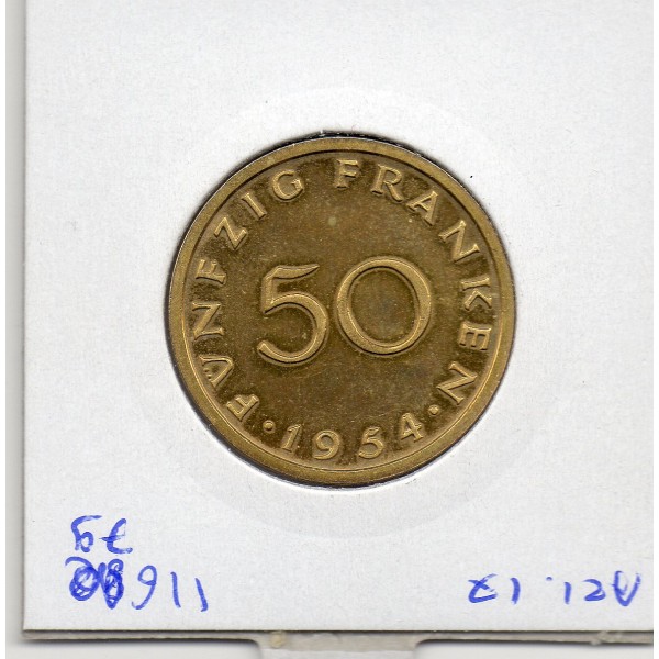 Sarre Saar, Essai 50 franken 1954 Spl, Gad.3