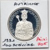 Autriche 100 Schilling 1991 Spl, KM.3001 Rudolf 1er von Habsburg