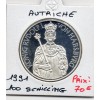 Autriche 100 Schilling 1991 Spl, KM.3001 Rudolf 1er von Habsburg