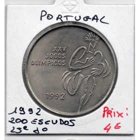 Portugal 200 escudos 1992 Sup, KM.662 25ème JO
