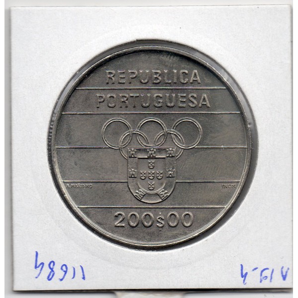 Portugal 200 escudos 1992 Sup, KM.662 25ème JO