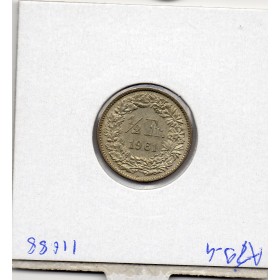Suisse 1/2 franc 1961 Sup, KM.23