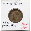 Etats Unis Quarter ou 1/4 Dollar 1917 TB, KM.145 Standing liberty