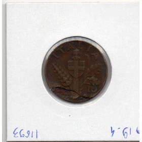 Italie 10 centesimi 1941 R Rome Sup,  KM.74a fautée Fort laminage