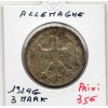 Allemagne 3 mark 1924 G, TTB KM.43 Weimar