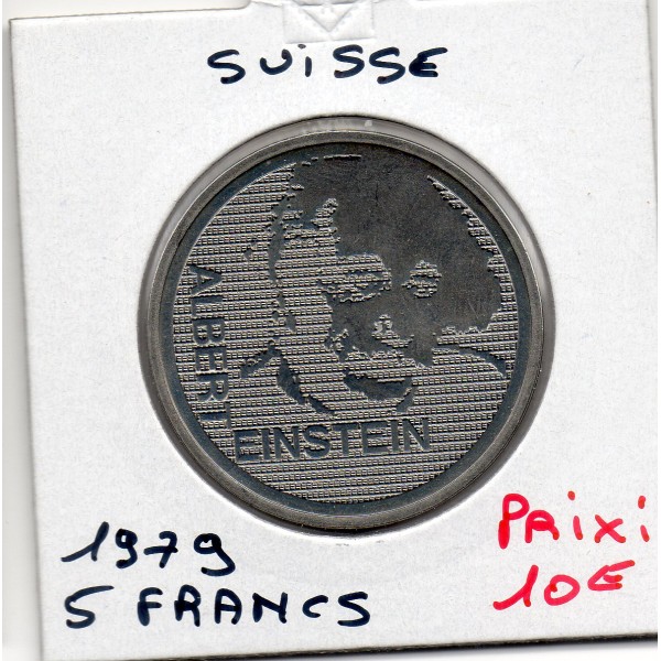 Suisse 5 francs 1979 Sup, KM.57 Albert Einstein