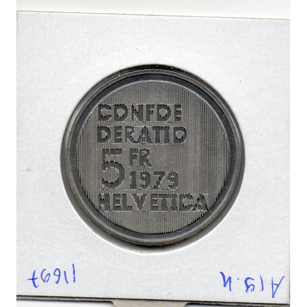 Suisse 5 francs 1979 Sup, KM.57 Albert Einstein