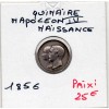 Jeton Quinaire Napoleon III pour la naissance de Napoléon IV, 1856 sans poinçon