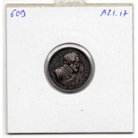 Jeton Quinaire Louis XVIII et Henri IV, Caqué 1818 sans poinçon