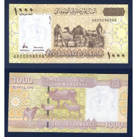 Somalie P.38, Neuf, Billet de 1000 Shilin 2010 Mouton, buffle et chèvre