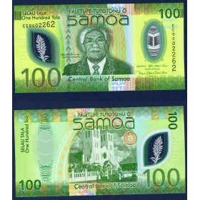 Samoa P.51a, neuf Billet de 100 Tala 2025 Malietoa Susuga Tanumafili II