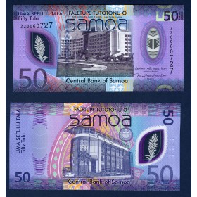 Samoa P.50a, neuf Billet de 50 Tala 2025 Apia