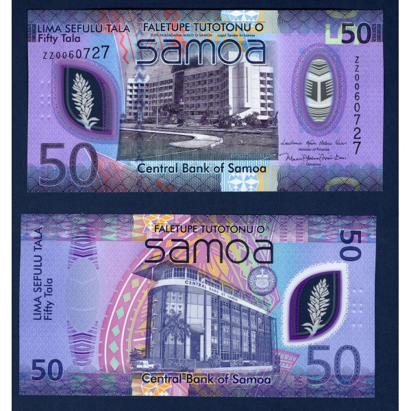 Samoa P.50a, neuf Billet de 50 Tala 2025 Apia