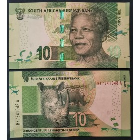 Afrique du sud P.138b, neuf Billet de 10 rand 2016 Mandela