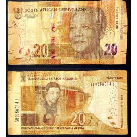 Afrique du sud P.144, TB Billet de 20 rand 2018 Mandela