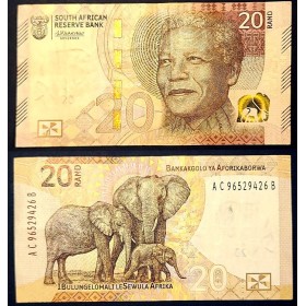 Afrique du sud P.149, TTB Billet de 20 rand 2023 elephants