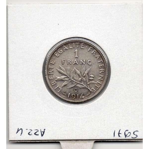 1 franc Semeuse Argent 1914 C Castelsarrasin Sup+