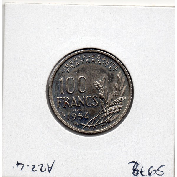 Essai 100 francs Cochet 1954 Spl