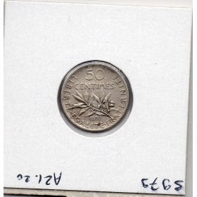 50 centimes Semeuse Argent 1897 Sup Flan Mat