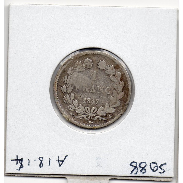 1 Franc Louis Philippe 1847 A Paris B+