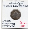 4 Sols des traitants 1675 D Vimy Louis XIV TB