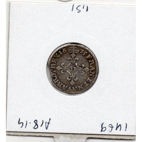 4 Sols des traitants 1675 D Vimy Louis XIV TB