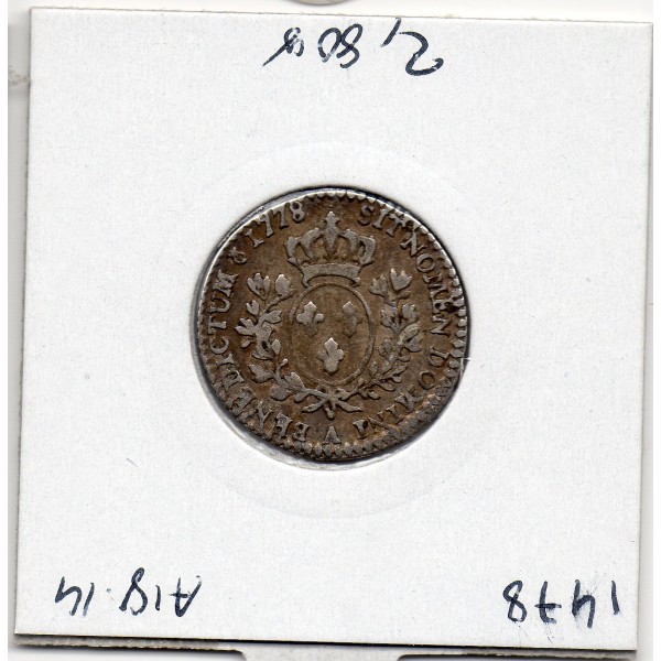 1/10 Ecu 1778 A Paris Louis XVI TTB-