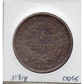 5 francs Napoléon 1er 1808 A Paris TTB-