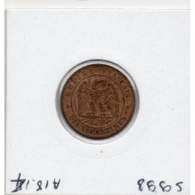 2 centimes Napoléon III tête nue 1855 W ancre Lille Sup+
