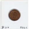 2 centimes Napoléon III tête nue 1855 W ancre Lille Sup+