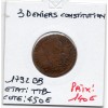 3 denier Constitution Louis XVI 1792 BB, TTB-