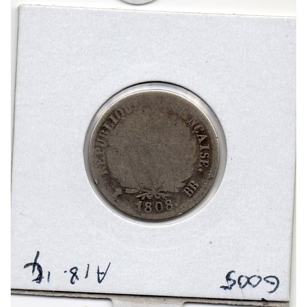 1 Franc Napoléon 1er 1808 BB Strasbourg B