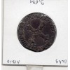 1/4 ou quart d'Ecu Croix de Face 1605 T Nantes Henri IV TTB+