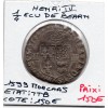 1/4 ou quart d'Ecu de Bearn 1599 Morlas Henri IV TTB