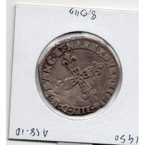 1/4 ou quart d'Ecu de Bearn 1599 Morlas Henri IV TTB