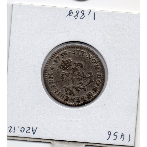 Double Sol 1738 BB Strasbourg Louis XV TB