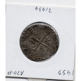 Blanc a la couronne Tours Louis XI (1461) TB+