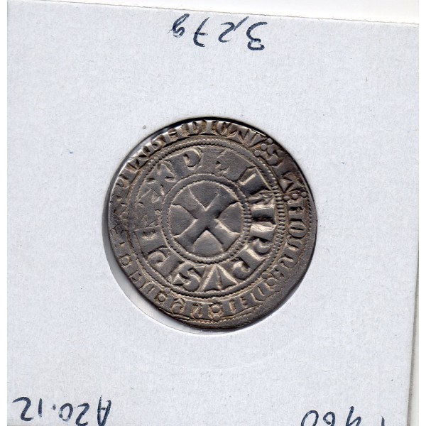 Gros Tournois à l'O Long Philippe IV (1298) TTB
