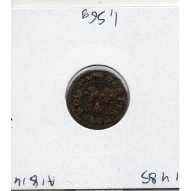 Denier tournois 1649 A Paris Louis XIV TTB