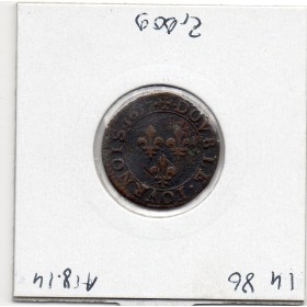 Double Tournois 1617 A Paris Louis XIII TTB