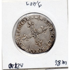 1/4 ou quart d'Ecu de Navarre 1607 Saint Palais Henri IV Sup-