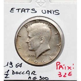 Etats Unis 1/2 Dollar 1964 Sup, KM.202 Kennedy