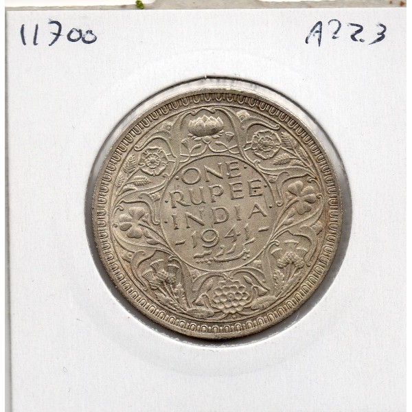 Inde Britannique 1 rupee 1941 Bombay Sup, KM.556 Georges VI