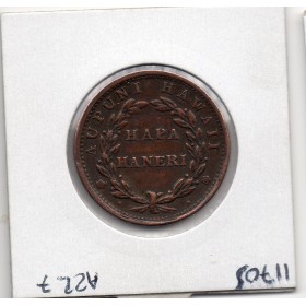 Hawai 1 cent 1847 13 baies TTB, KM.1 Kamehameha III