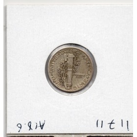 Etats Unis dime 1917 TTB, KM.140 Mercury