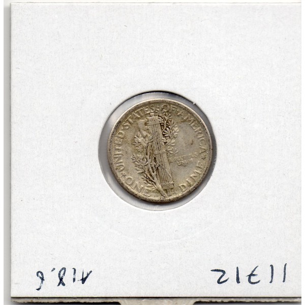 Etats Unis dime 1917 TB+, KM.140 Mercury