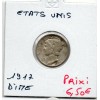 Etats Unis dime 1917 TB+, KM.140 Mercury