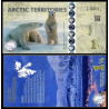 Arctic territories,Billet commémoratif de 1.5 polar dollar 2014