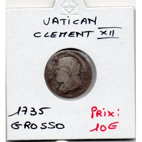 Vatican Clement XII Grosso 1735 An V B Sanctus Petrus