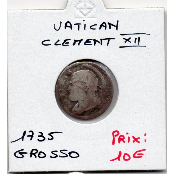 Vatican Clement XII Grosso 1735 An V B Sanctus Petrus